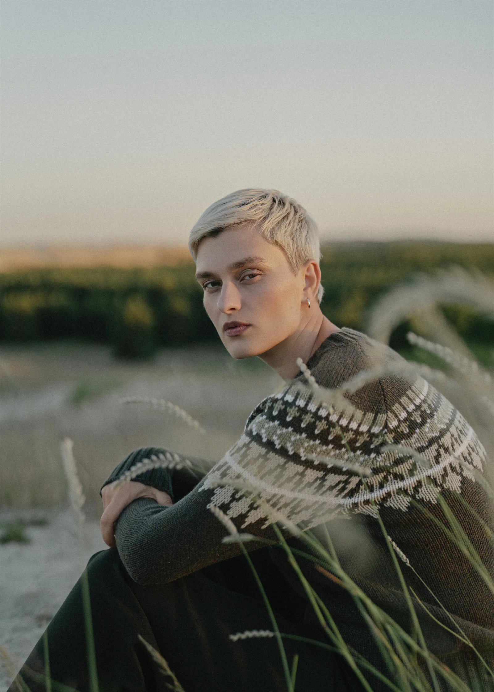 PULLOVER MOSSA AUS KASCHMIR UND MERINOWOLLE