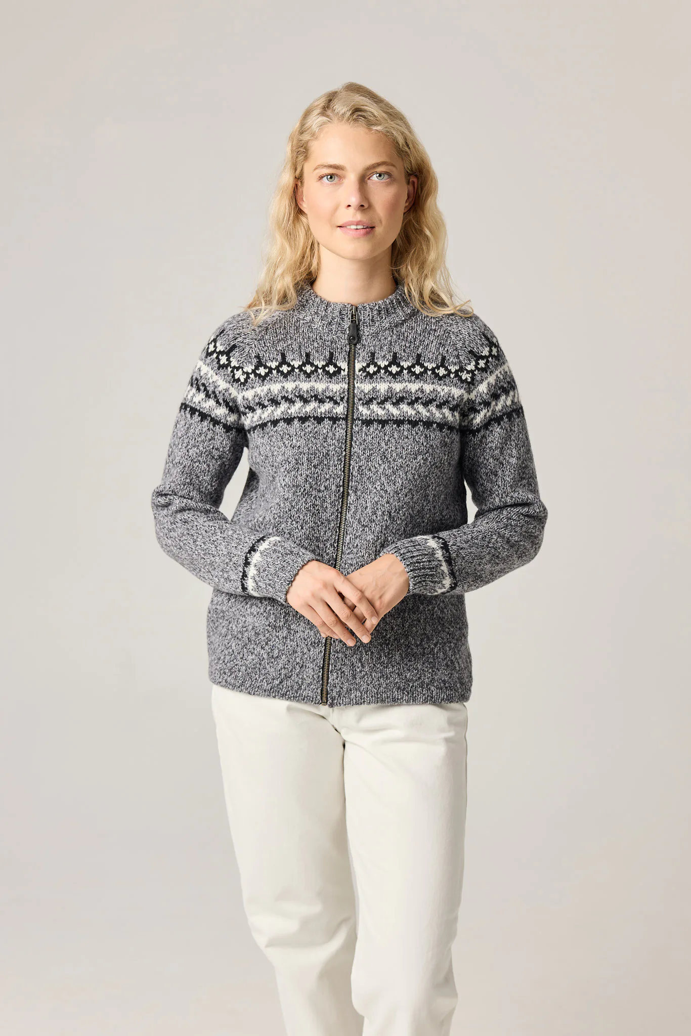 PULLOVER ŠIAURĖ AUS MERINOWOLLE