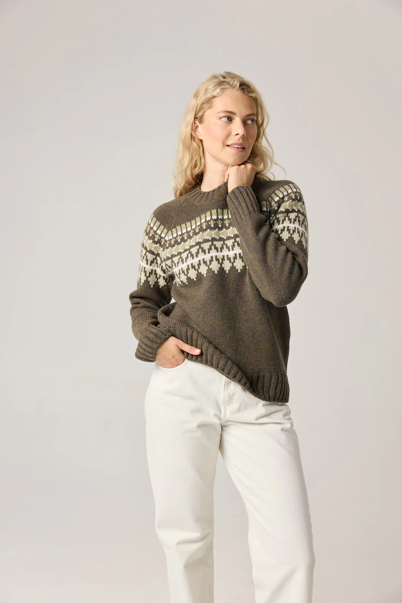 PULLOVER MOSSA AUS KASCHMIR UND MERINOWOLLE