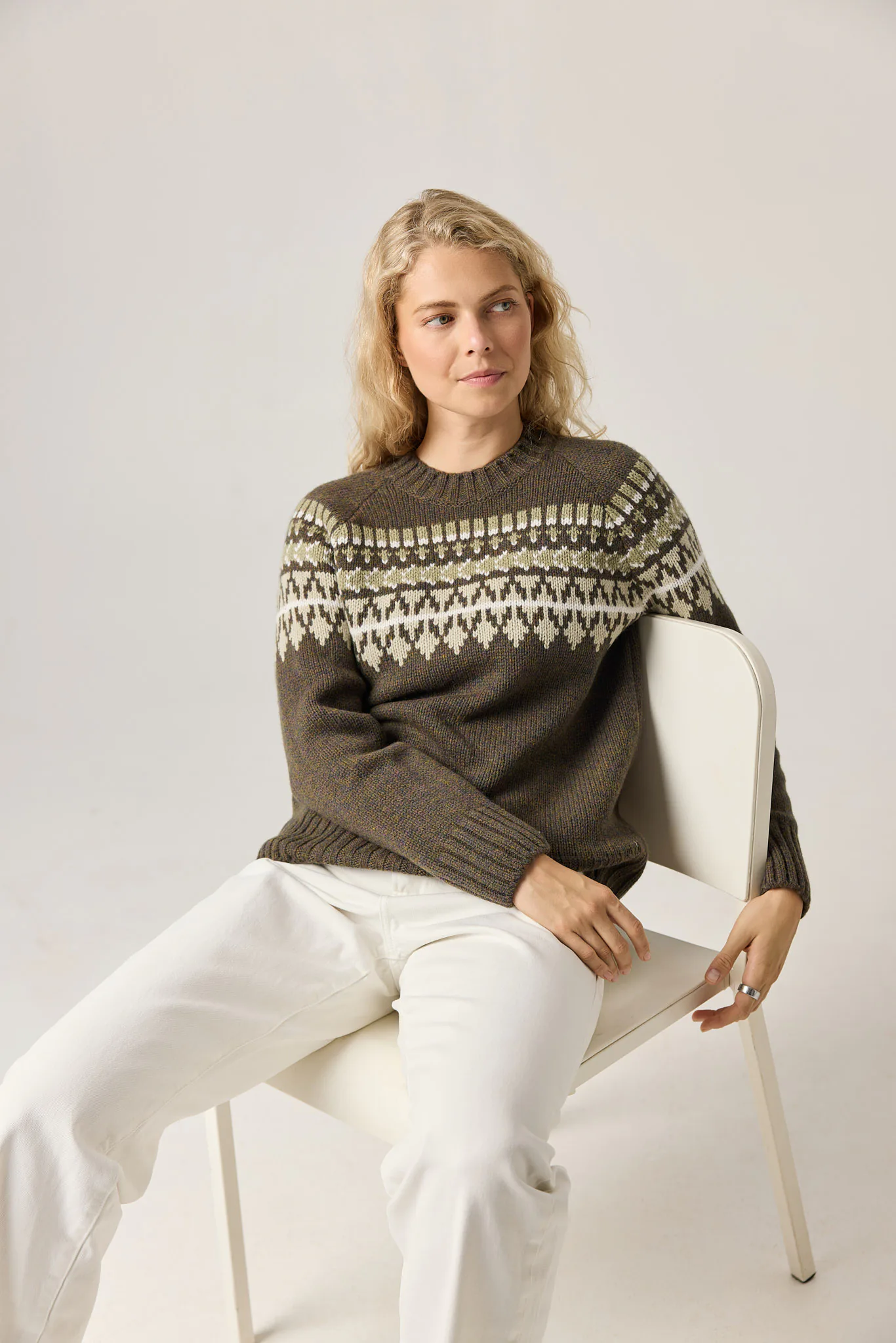 PULLOVER MOSSA AUS KASCHMIR UND MERINOWOLLE