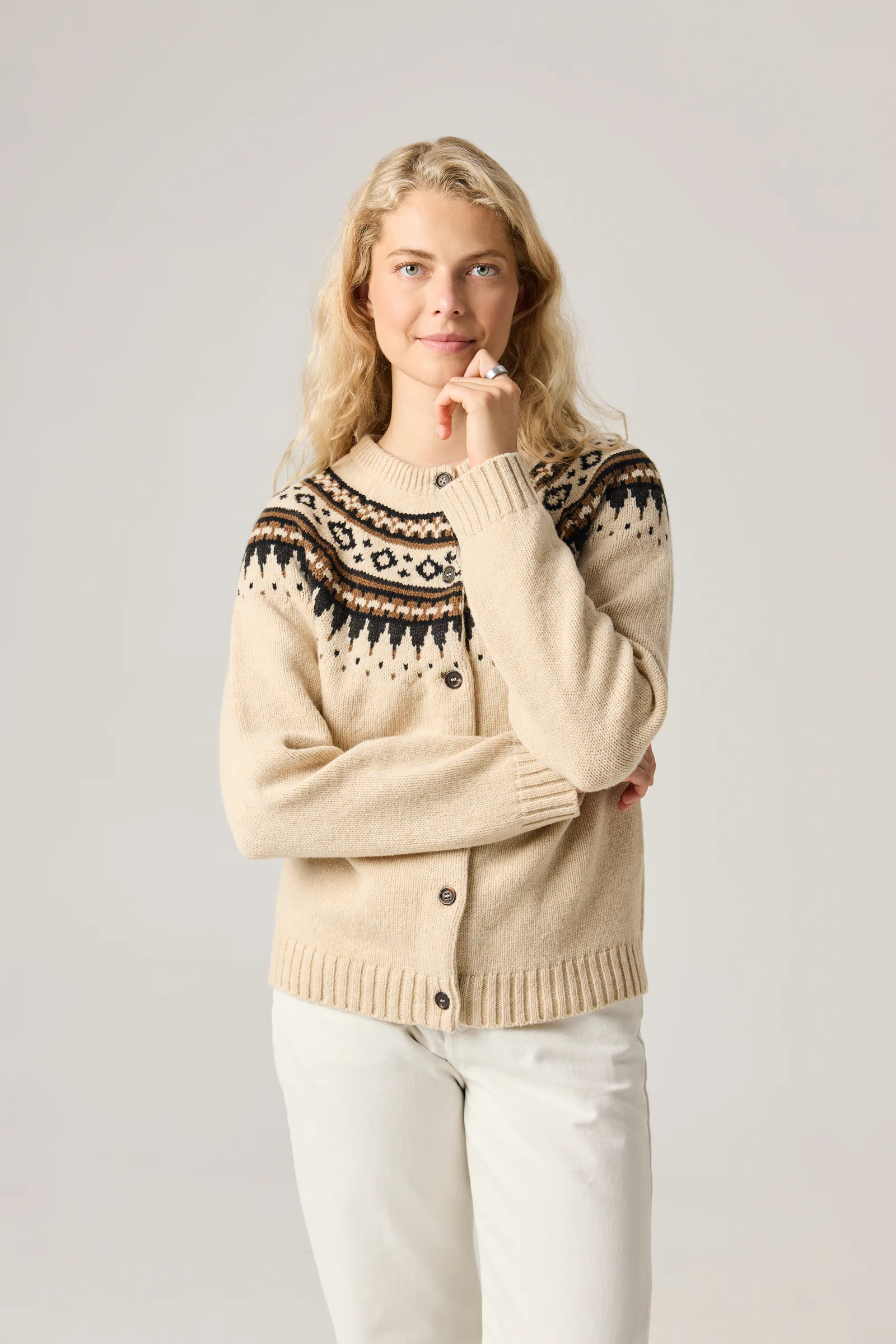PULLOVER UNNI AUS KASCHMIR UND MERINOWOLLE