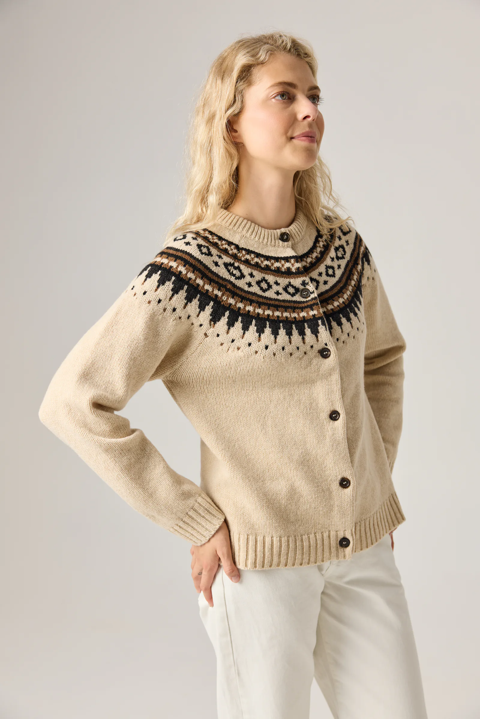 PULLOVER UNNI AUS KASCHMIR UND MERINOWOLLE